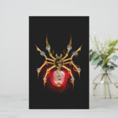 ブラックスティームパンクスパイダー 便箋 (スタンド正面)