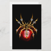 ブラックスティームパンクスパイダー 便箋 (正面/裏面)