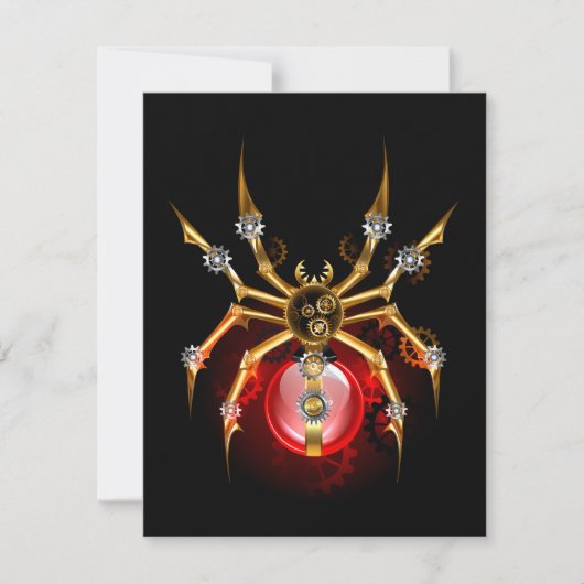 ブラックスティームパンクスパイダー 出欠カード (正面)
