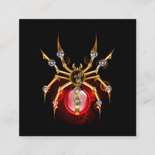 ブラックスティームパンクスパイダー 割引カード (正面)