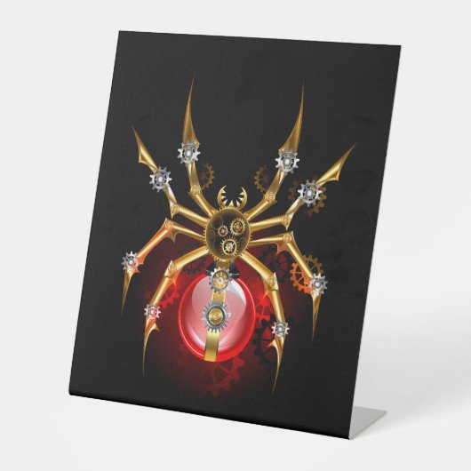 ブラックスティームパンクスパイダー 台座サイン (正面)