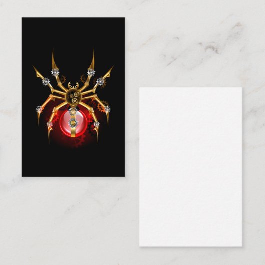 ブラックスティームパンクスパイダー 名刺 (正面/裏面)
