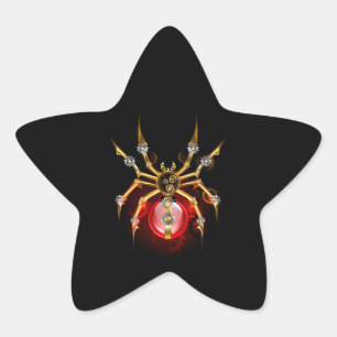 ブラックスティームパンクスパイダー 星シール