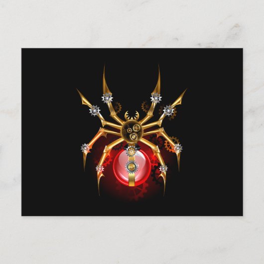 ブラックスティームパンクスパイダー 案内ポストカード (正面)