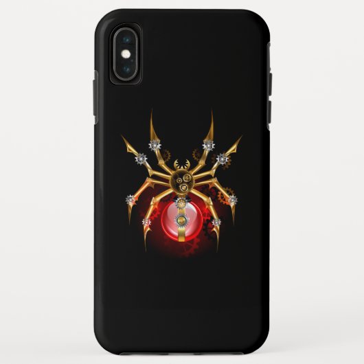 ブラックスティームパンクスパイダー Case-Mate iPhoneケース (裏面)