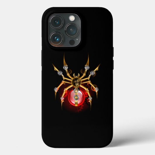 ブラックスティームパンクスパイダー Case-Mate iPhoneケース (裏面)