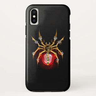 ブラックスティームパンクスパイダー iPhone XSケース