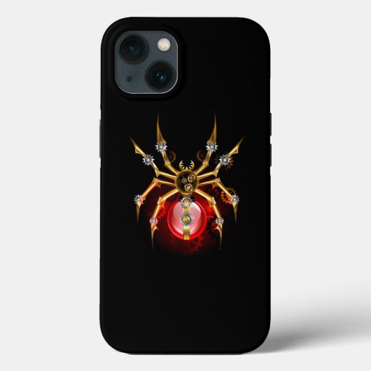 ブラックスティームパンクスパイダー Case-Mate iPhoneケース (裏面)