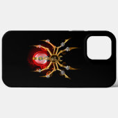 ブラックスティームパンクスパイダー Case-Mate iPhoneケース (裏面 (横))