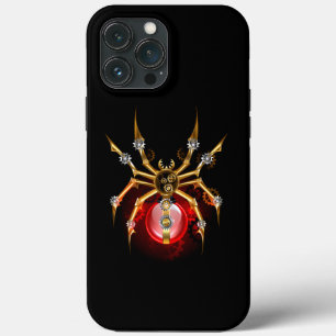 ブラックスティームパンクスパイダー iPhone 13 PRO MAXケース
