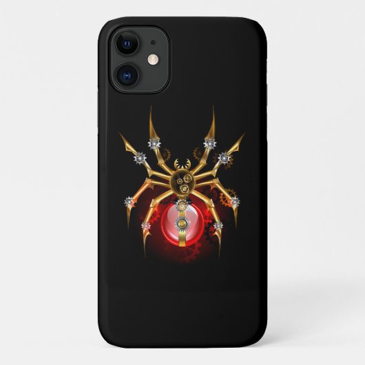 ブラックスティームパンクスパイダー Case-Mate iPhoneケース (裏面)