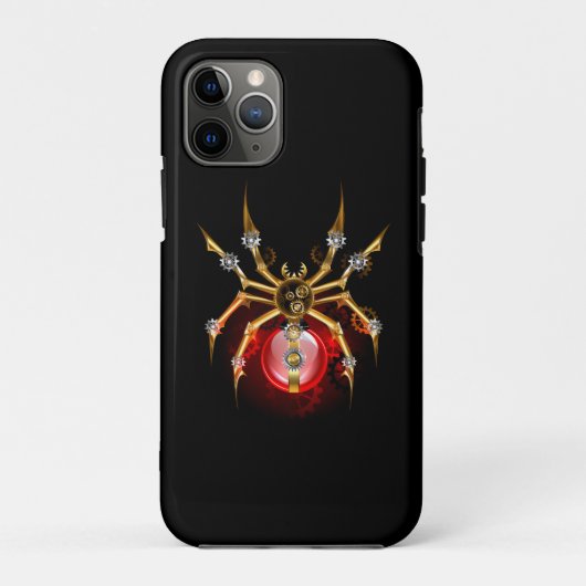 ブラックスティームパンクスパイダー Case-Mate iPhoneケース (裏面)
