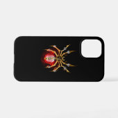 ブラックスティームパンクスパイダー iPhoneケース (裏面横)