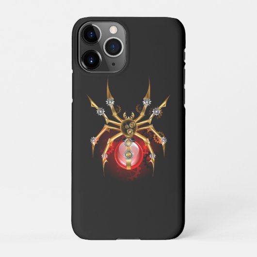 ブラックスティームパンクスパイダー iPhoneケース (裏面)