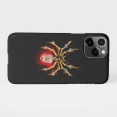 ブラックスティームパンクスパイダー iPhoneケース (裏面横)