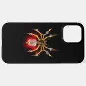 ブラックスティームパンクスパイダー iPhoneケース (裏面横)