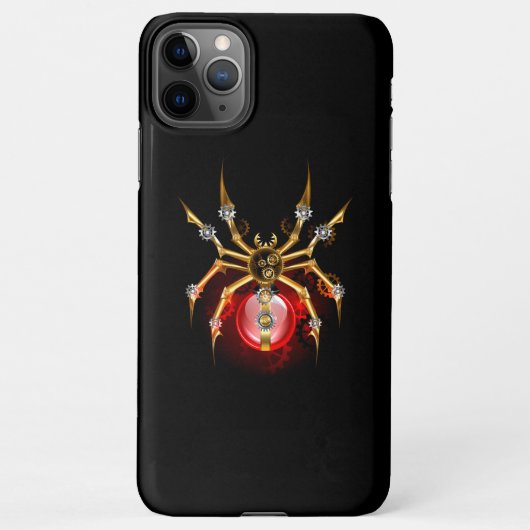 ブラックスティームパンクスパイダー iPhoneケース (裏面)