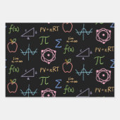 ブラックステムラッピング紙フラットシートセット3 ラッピングペーパーシート (正面2)