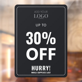 ブラックストアお洒落ッププロモクリアランス販売割引 ウィンドウサイン