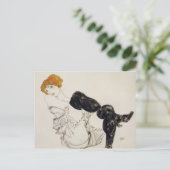 ブラックストッキングズの女 ポストカード (スタンド正面)