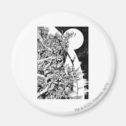 ブラックストナイトグループと月2 マグネット (正面)