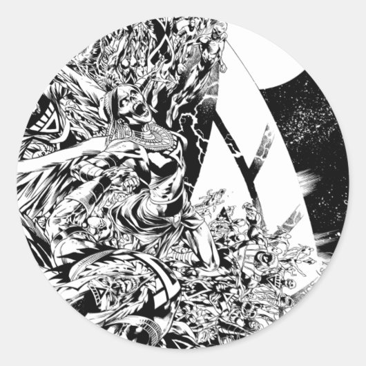 ブラックストナイトグループと月2 ラウンドシール (正面)