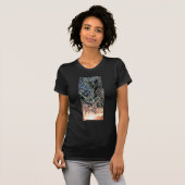 ブラックストナイトグ絵画ループの色 Tシャツ (正面フル)