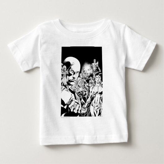 ブラックストナイト漫画パネル2 ベビーTシャツ (正面)