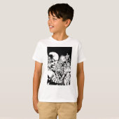 ブラックストナイト漫画パネル2 Tシャツ (正面フル)