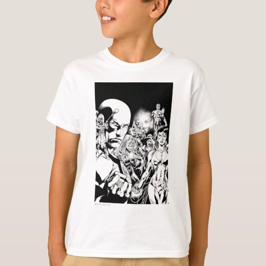 ブラックストナイト漫画パネル2 Tシャツ (正面)