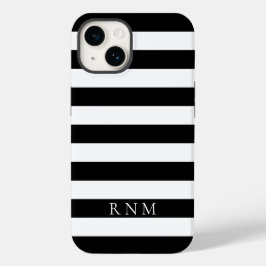 ブラックストライプの名前もしくはモノグラム iPhone 14 Case-Mate iPhone 14ケース
