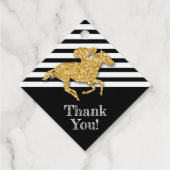 ブラックストライプの金色の競走馬 フェイバータグ (正面)