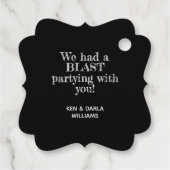 ブラックストライプの金色の競走馬 フェイバータグ (裏面)