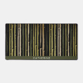 ブラックストライプエレガントカスタム デスクマット (正面)