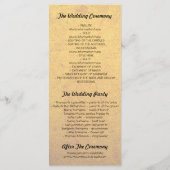 ブラックストライプカーニバルヴィンテージウェディングプログラム プログラム (裏面)