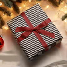 ブラックストライプクリスマスカラーエレガントスタイル