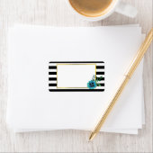 ブラックストライプフローラ住所 シール (インサイチュ)