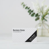 ブラックストライプマッサージセラピスト名刺 名刺 (スタンド正面)