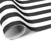 ブラックストライプ紙 ラッピングペーパー (ロールコーナー)