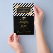 ブラックストライプ金ゴールドフレームフローラ チラシ (ハンドル)