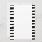 ブラックストライプ シルバーバルーン スイート16 招待状 (裏面)