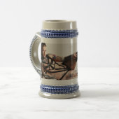 ブラックストラッピーのコーヒーマグ ビールジョッキ (正面左)