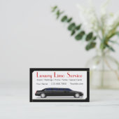 ブラックストレッチリムジン 名刺 (スタンド正面)