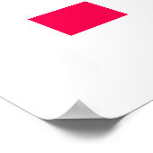 ブラックストロベリー – ミニマルポップ ポスター (角)