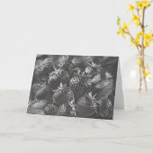 ブラックストロベリー メッセージカード カード (黄色い花)