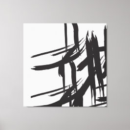 ブラックストローク、by ©Lorena Depante キャンバスプリント