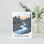 ブラックストーンバレーマサチューセッツ州USA旅行 ポストカード (スタンド正面)