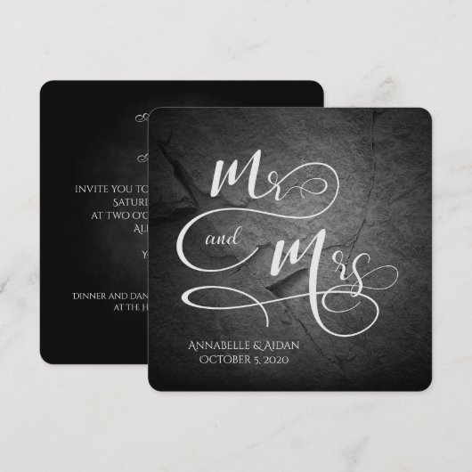 ブラックストーン グロー 招待状 (正面/裏面)