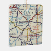 ブラックストーンVAヴィンテージマップ セラミックオーナメント (右)