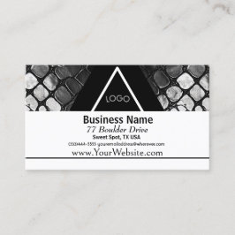 ブラックスナンケスキンプリントデザイン 名刺